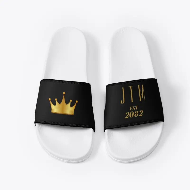 JTM 2082 CROWN ON MY FEET SLIDES